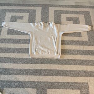 Unisex Alo Cream Colored Inside Out Sweatshirt Size XL